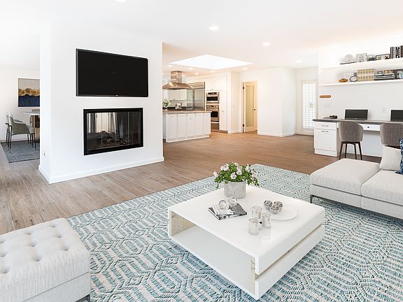 Living room and kids' study desks