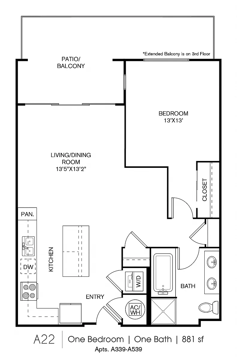 Floor plan A22