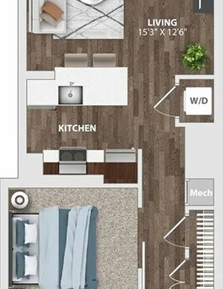 Charming 1 Bedroom/1 Bathroom Apartment Unit in Downtown Baltimore, MD! Unit 416 — Photo 66