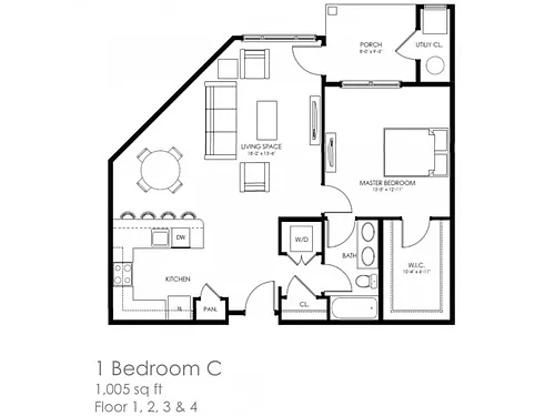 Floor plan 1C