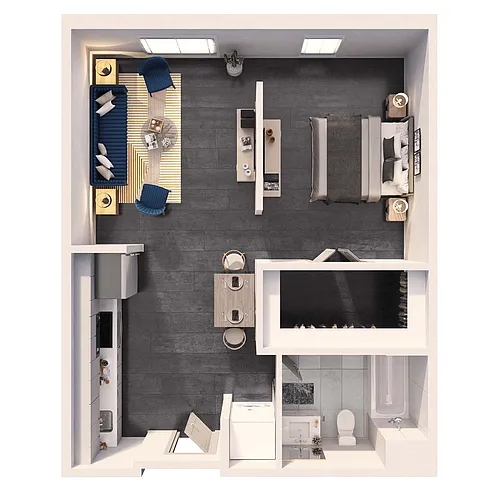 Floor plan Studio Standard