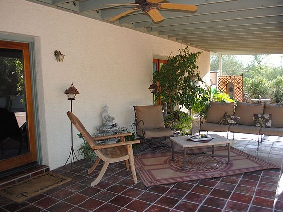 Large covered patio.