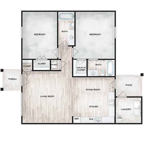 Floor plan B01 Reno