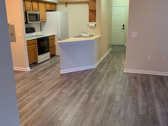 Kitchen/living room view from master bedroom