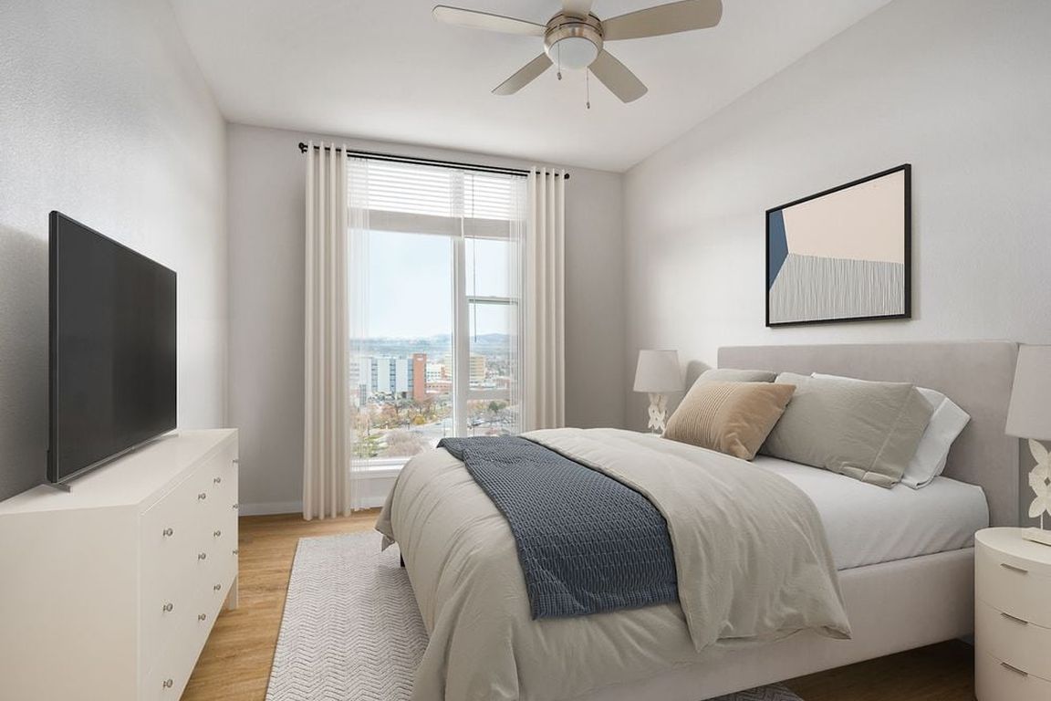 Signature Collection bedroom with hard surface flooring