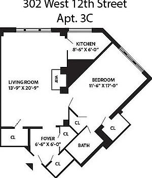 2nd image of 302 W 12th St APT 3C
