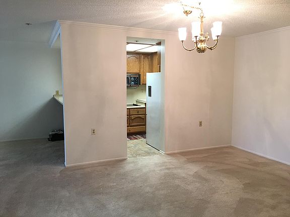 Dining area looking into kitchen