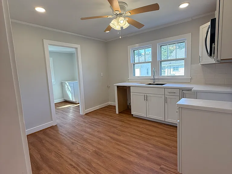 All new ceiling fain and canned recessed LED lighting throughout the entire home.