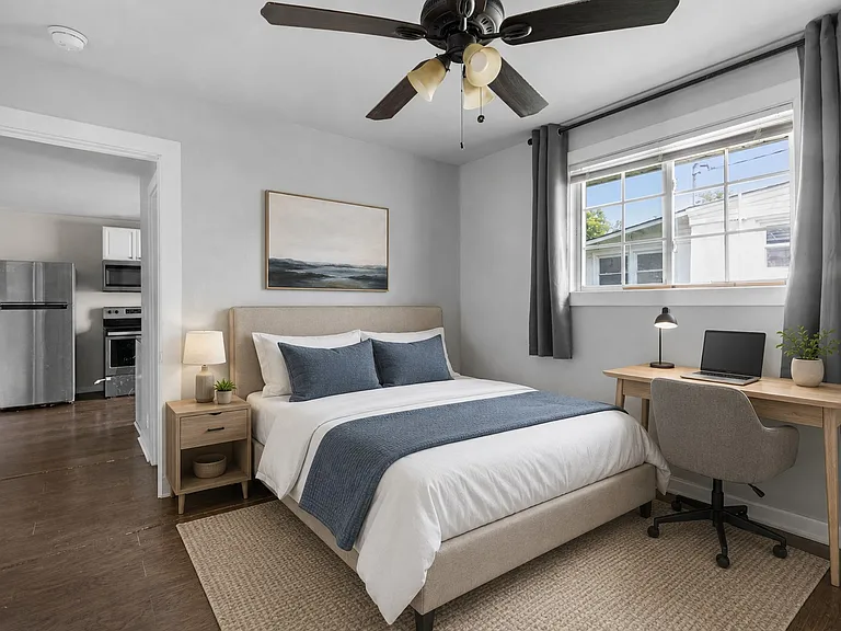 Bedroom 1 (virtually staged)
