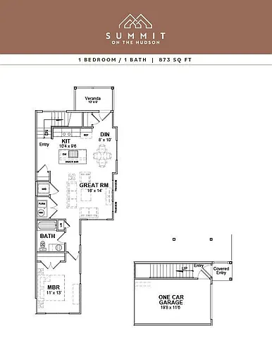 Floor plan 1/1 TH 873