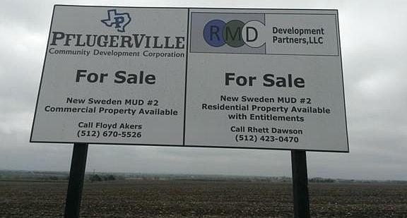 This development is on the East side across FM 973 from subject property!