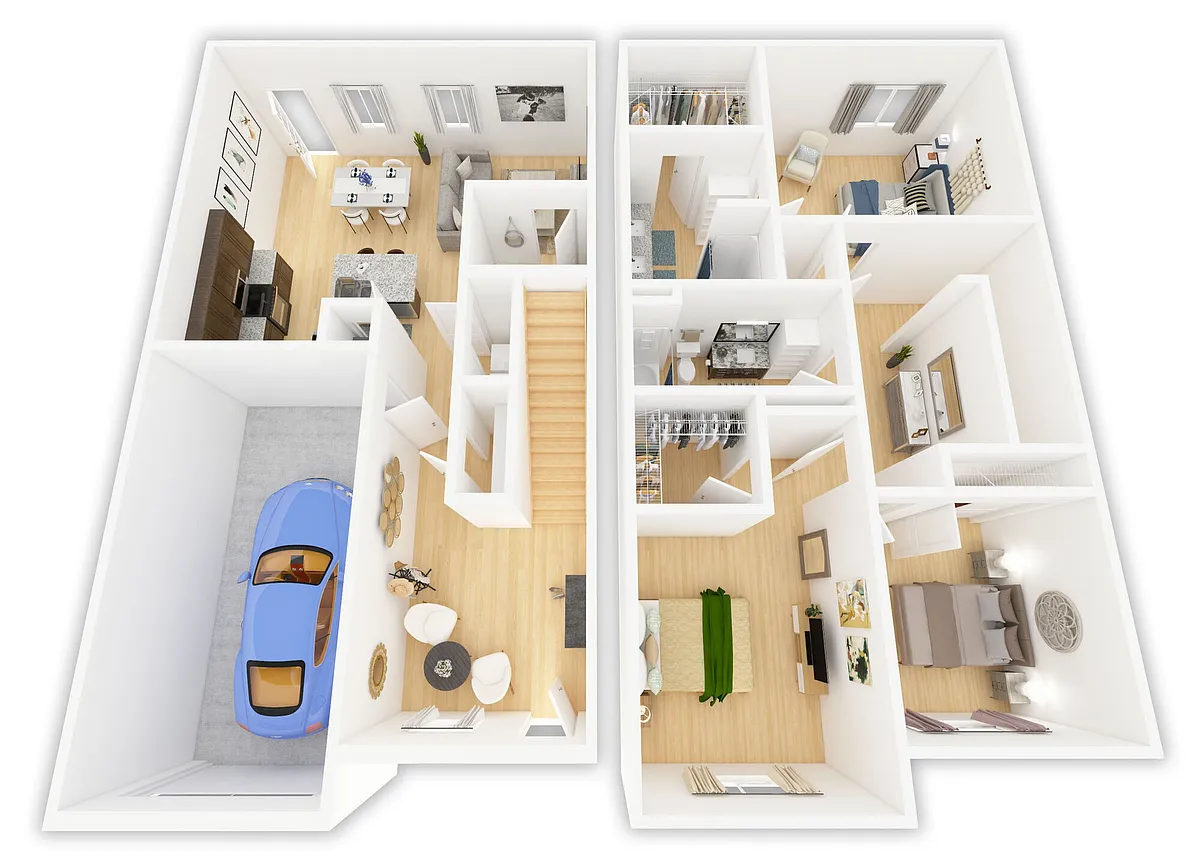 Floor plan C TH Garage