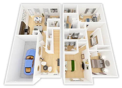 Floor plan C TH Garage
