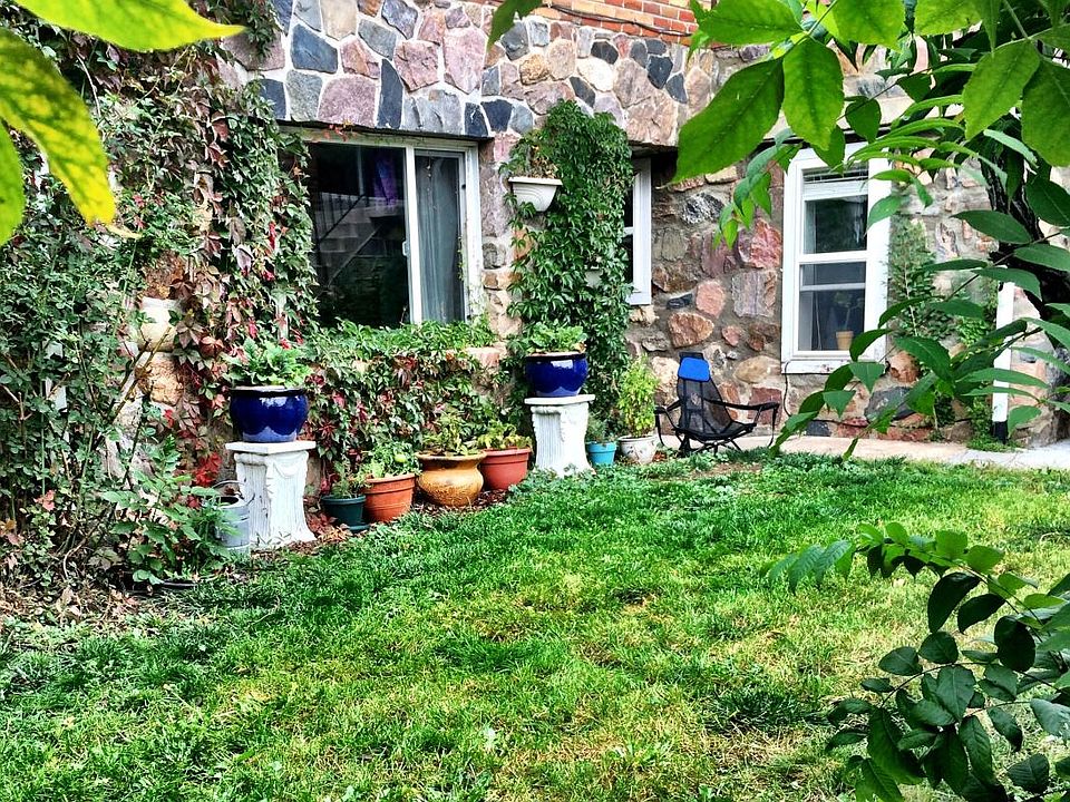 fenced yard