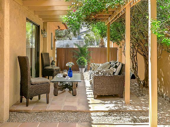 Private patio off of bedroom - Enjoy your morning coffee in tranquility.