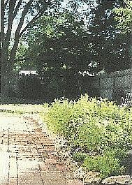 Back Side Walkway w/Garden