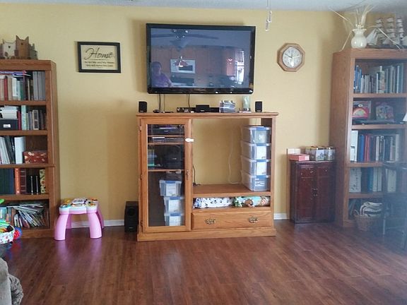 view from Kitchen - gleaming laminate hardwoods