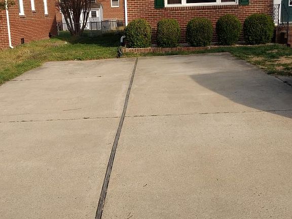 Concrete driveway