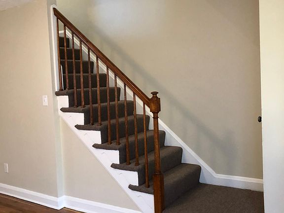 Main stairs - new carpet