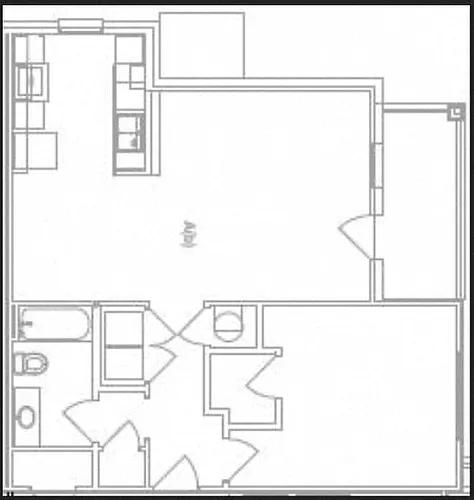 Floor plan 1 Bedroom