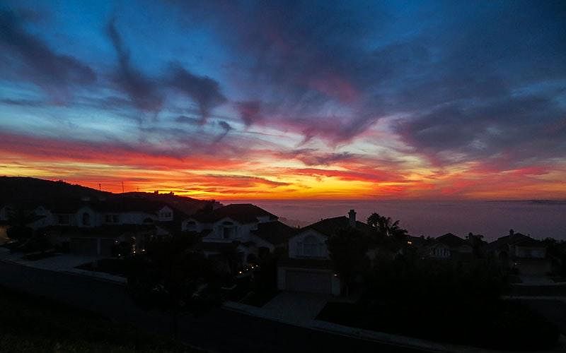 Sunset View from the backyard.