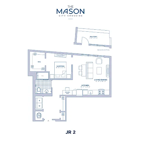 Floor plan The Mason at City Crossing - JR2