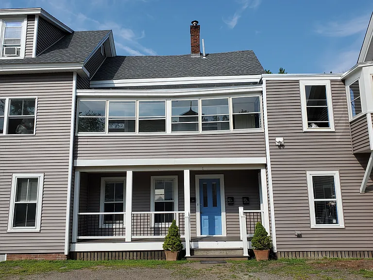 Private entrance to Apartment 101 and porch on the left.