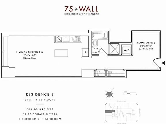 2nd image of 75 Wall St #29E