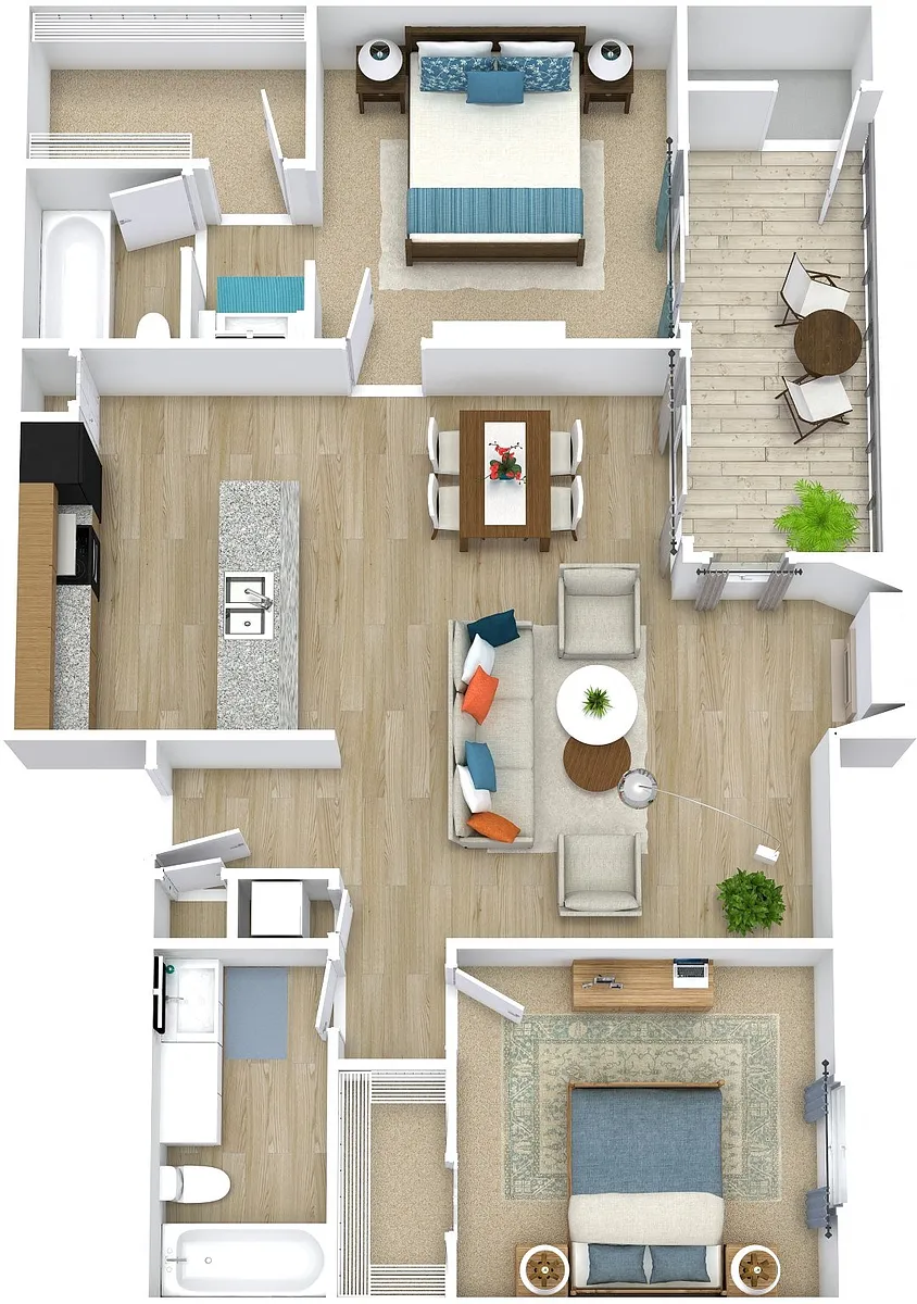 Floor plan B1 Upgraded