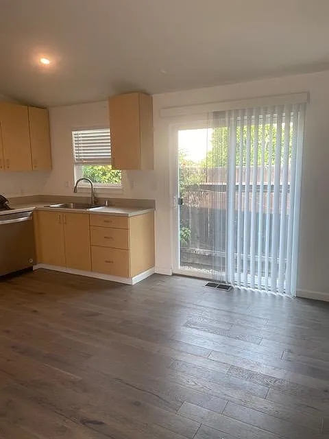 Patio door from the kitchen to the back Yard.