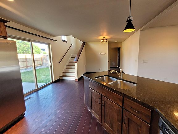 Kitchen and dining room.