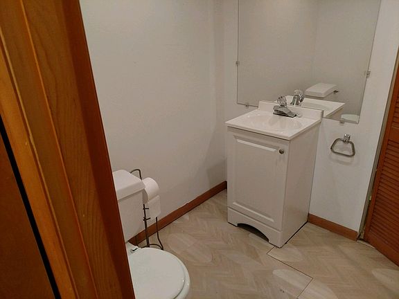 1/2 bath on first level