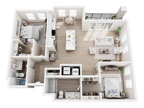 Floor plan 02B-A