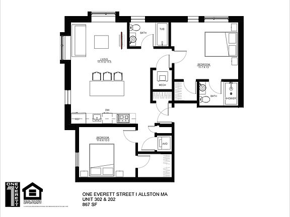 2nd image of 36 N Beacon St #1E