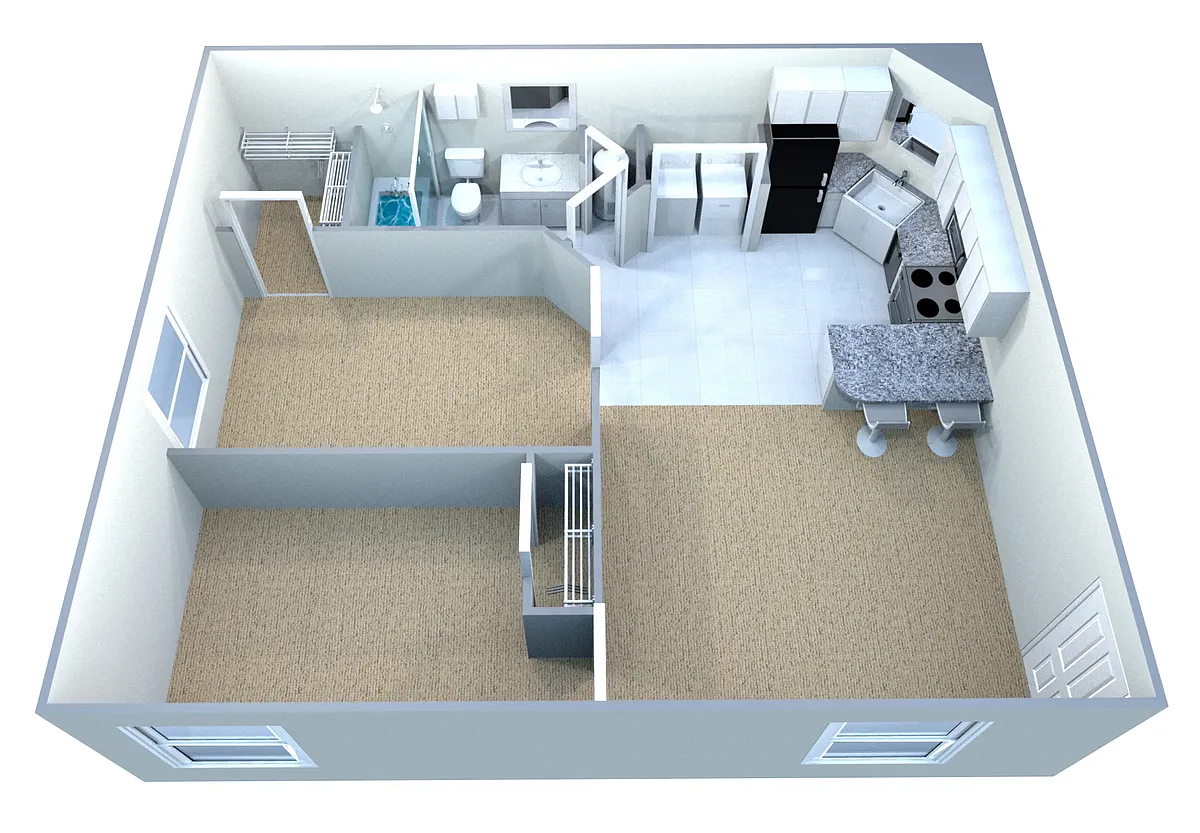 Floor plan Classic - Phase II - 2BR