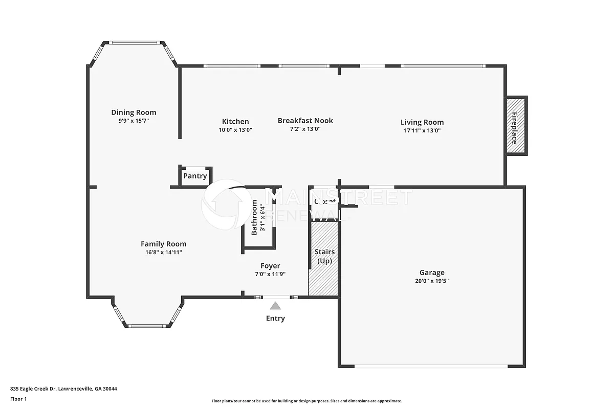 Floor Plan - 835 Eagle Creek Dr