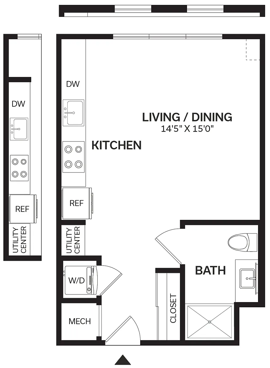 Floor plan Studio-S1