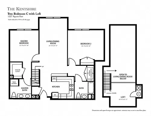 Floor plan The Mayfair Loft