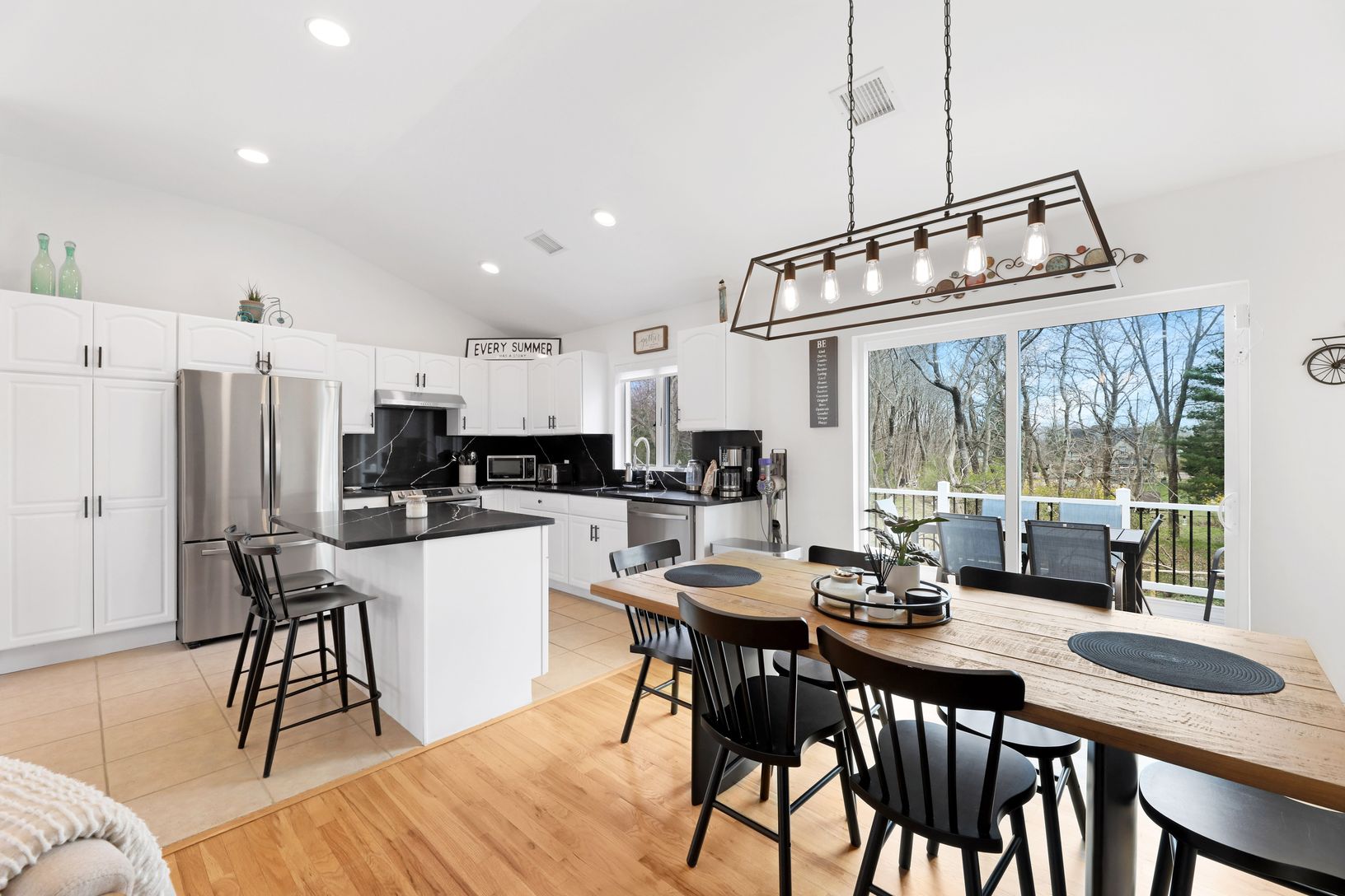  Open Concept Kitchen & Dining Room
