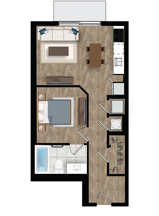 Floor plan Studio 3