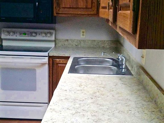 New countertops and sink
