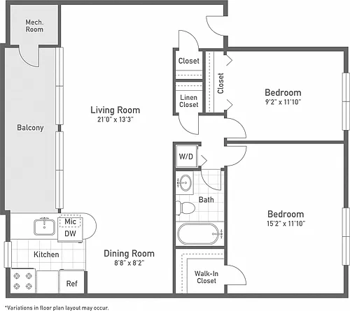 Floor plan The Gadsby