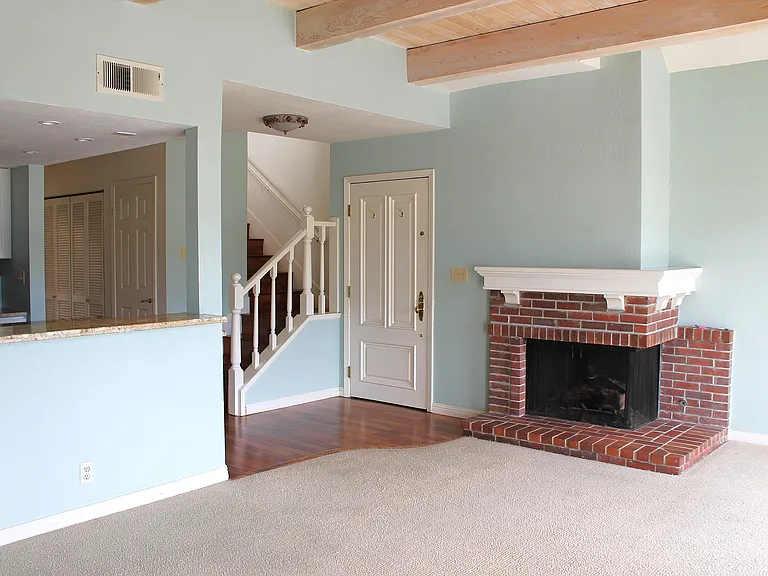View back to front door from dining area