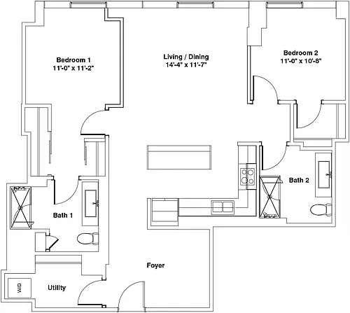 Floor plan D1