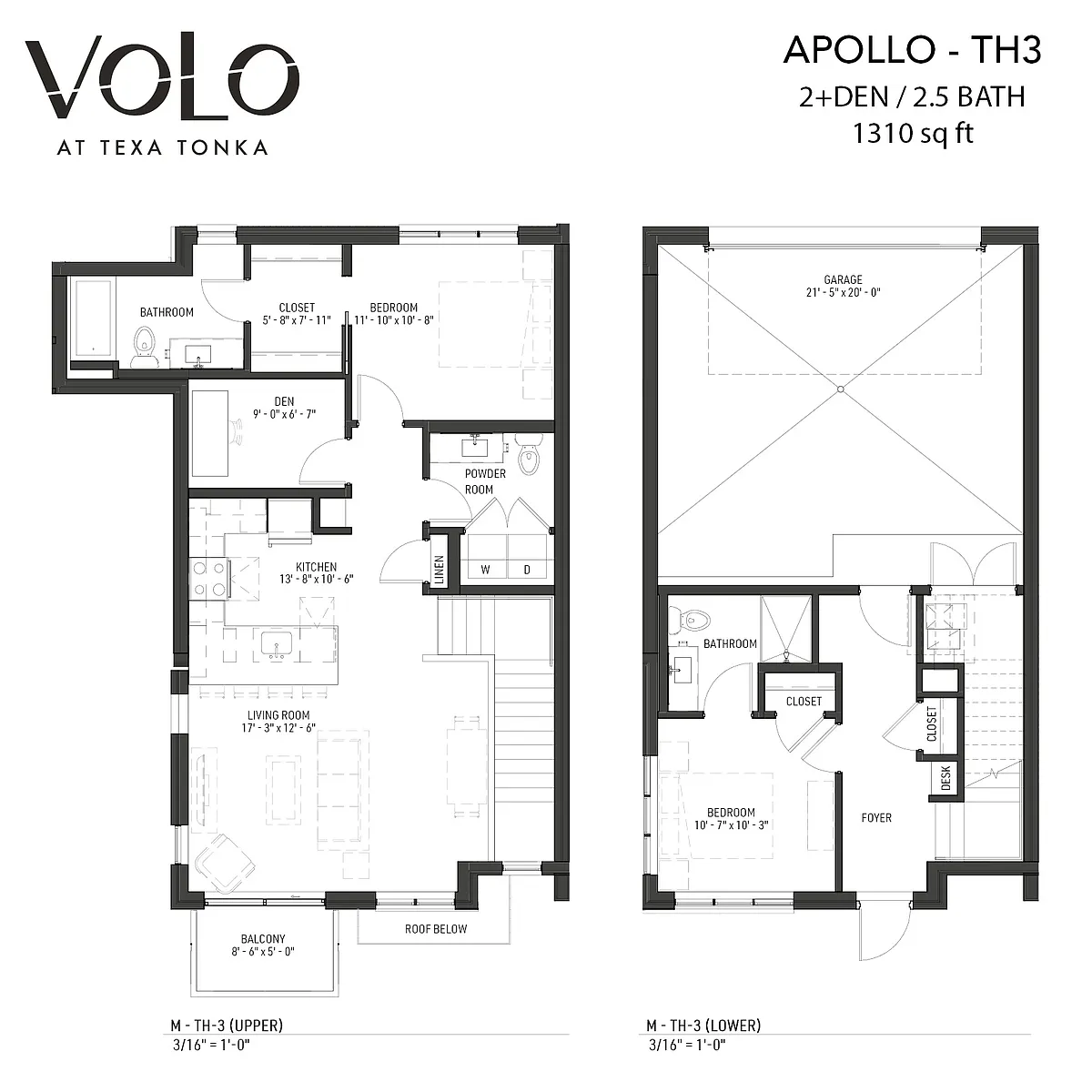 Floor plan Apollo - Townhome