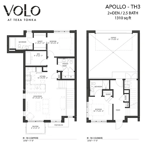Floor plan Apollo - Townhome