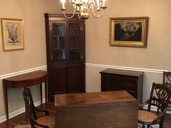 Trey ceiling in dining room