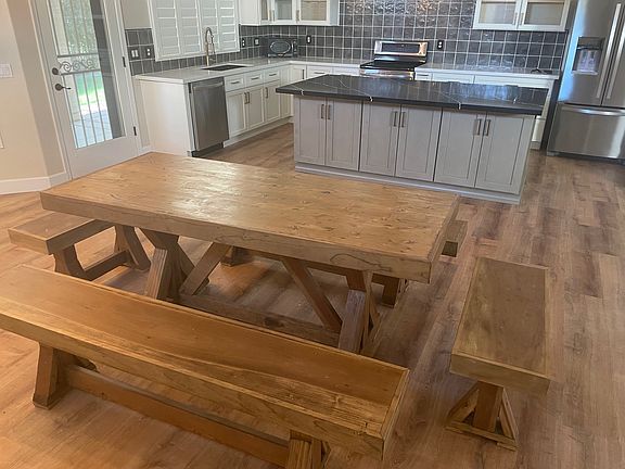 Custom Wood Table - Can be left at premises as part of rental