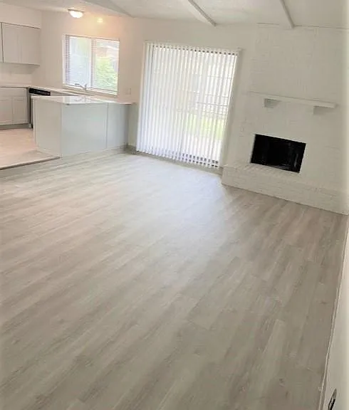 Fireplace with Over hanging Granite Counter top