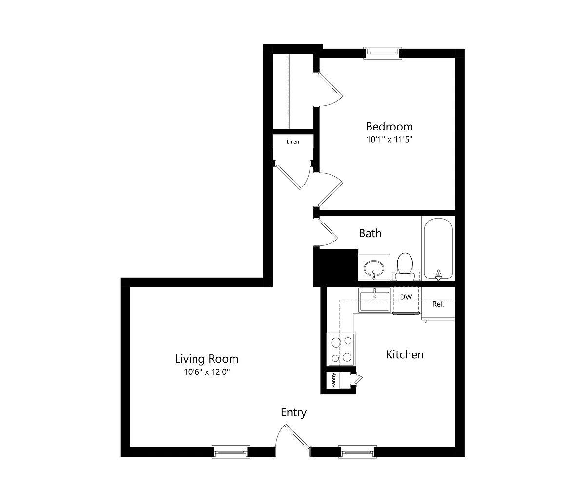 Floor plan A1 - Spanish Trails